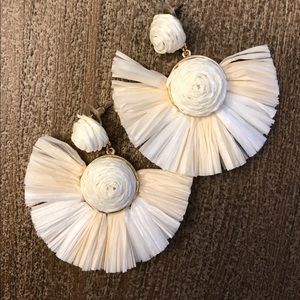 White/cream earrings